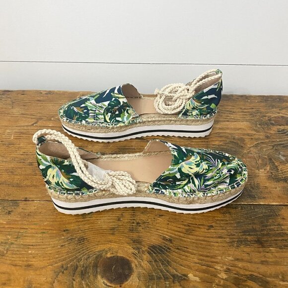 JLO (Jennifer Lopez) Larenn Tropical Jungle Espadrilles, Women’s Size 7.5 M - Picture 4 of 11